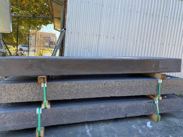 smooth charcoal concrete sleepers