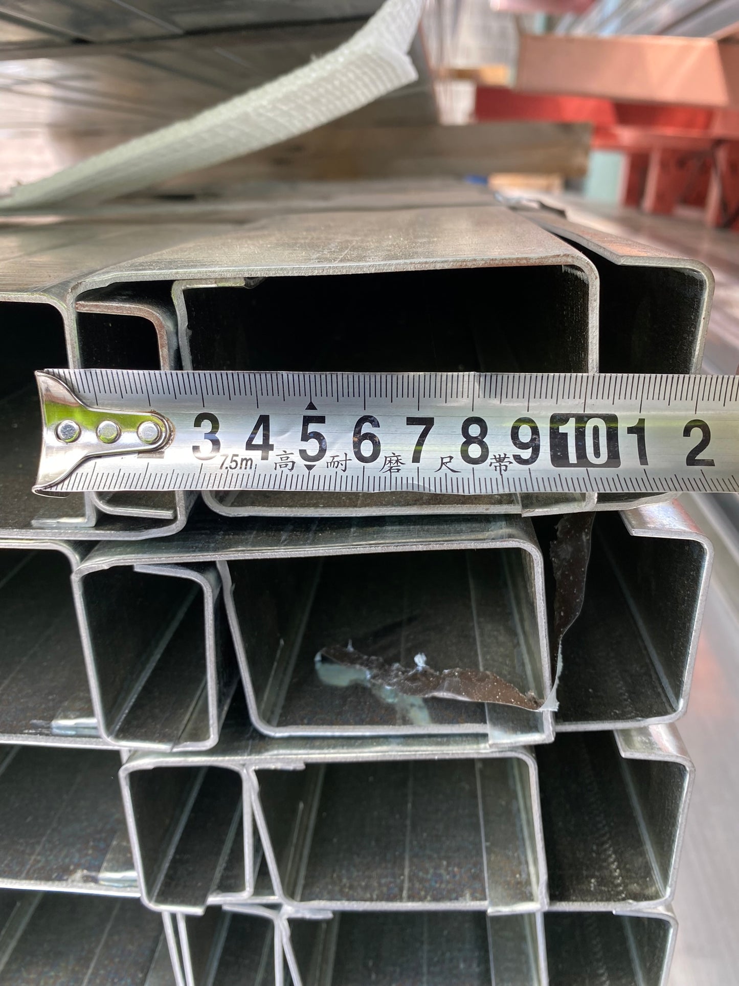 Galvanised C Purlins, Brackets, Top hats ( 6m and 8m length)