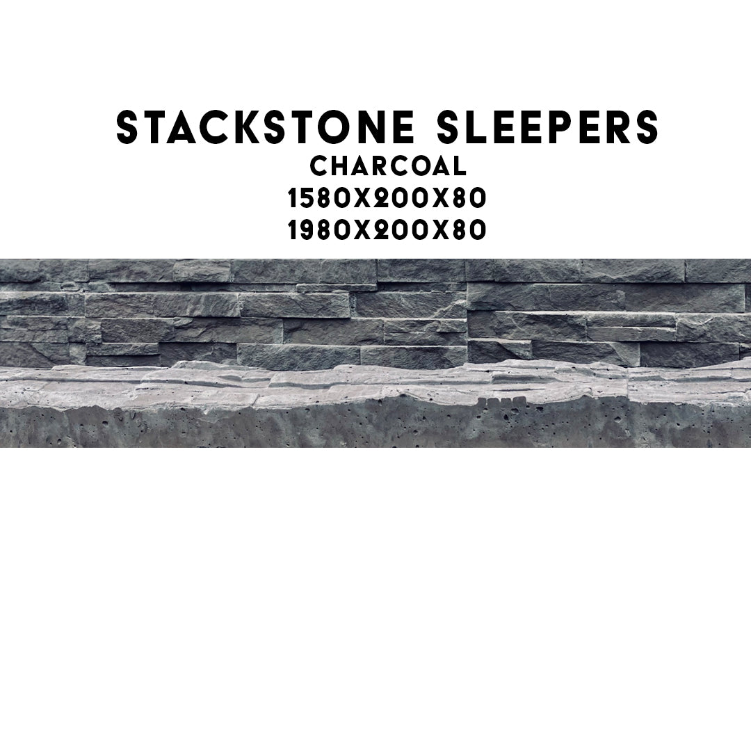 Stackstone Concrete Sleepers( 1580mm and 1980mm, 200mm High, 80mm Thick)